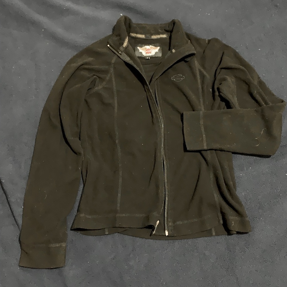 Black Harley-Davidson Zip-Up Sweater
